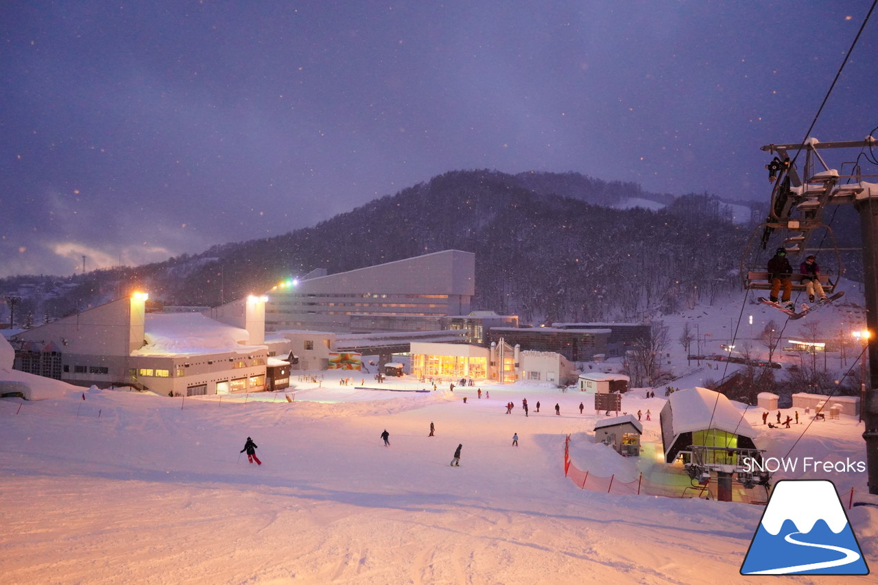 記録的大雪となった夕張マウントレースイは、午後からでもパウダー天国!!